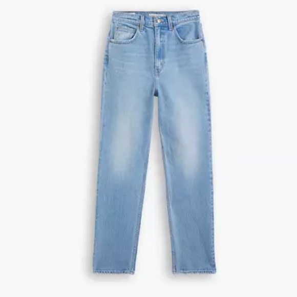 LEVIS 70's High Slim Straight Jeans Medium Indigo Worn In NWT - Picture 7 of 17